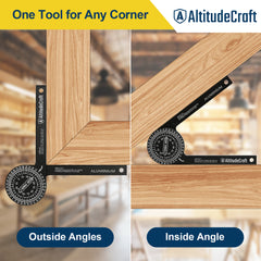 AltitudeCraft Precision Aluminum Miter Saw Protractor