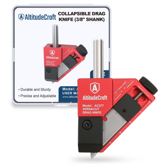 AltitudeCraft Drag Knife 3/8” Shaft for CNC Router