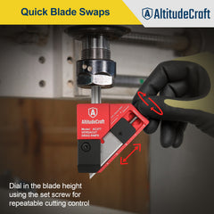 AltitudeCraft Drag Knife 3/8” Shaft for CNC Router