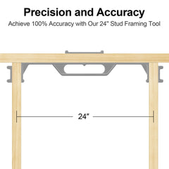AltitudeCraft 24” Framing Jig: Precision Stud Layout Tool for Efficient Construction - AltitudeCraft