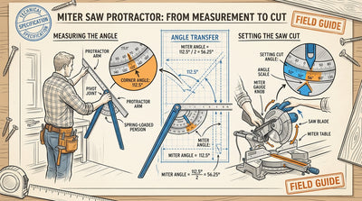 Miter Protractor - Technical Illustration