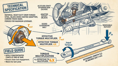 Wrench Extender - Technical Illustration
