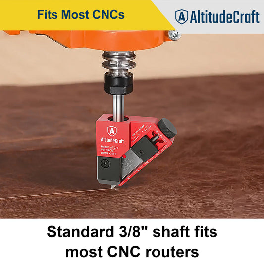 AltitudeCraft Drag Knife 3/8” Shaft for CNC Router