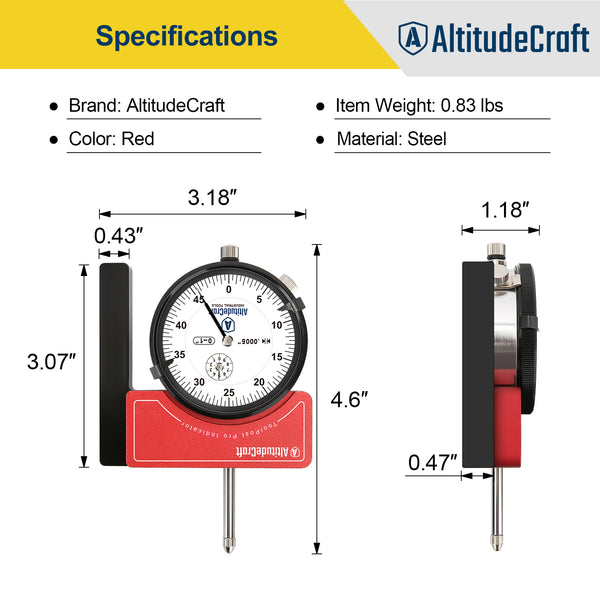 AltitudeCraft Lathe Tool Post Indicator Holder
