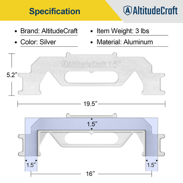 Durable and Comfortable AltitudeCraft Framing Tool Made from Solid Cast Aluminum