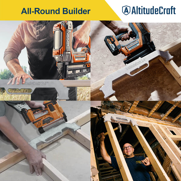 AltitudeCraft 24” Framing Jig: Precision Stud Layout Tool for Efficient Construction - AltitudeCraft