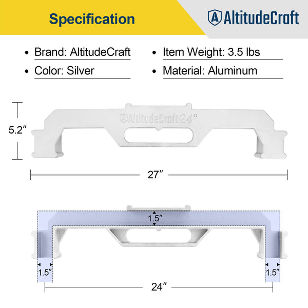 AltitudeCraft 24” Framing Jig: Precision Stud Layout Tool for Efficient Construction - AltitudeCraft