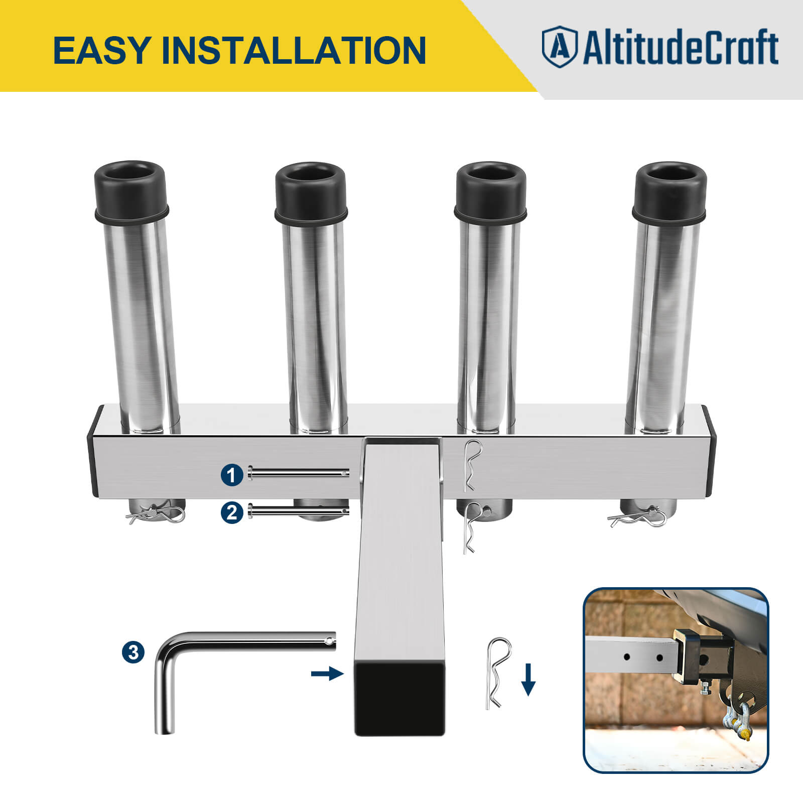 AltitudeCraft Car Fishing Rod Holder: Ultimate Accessory for Anglers