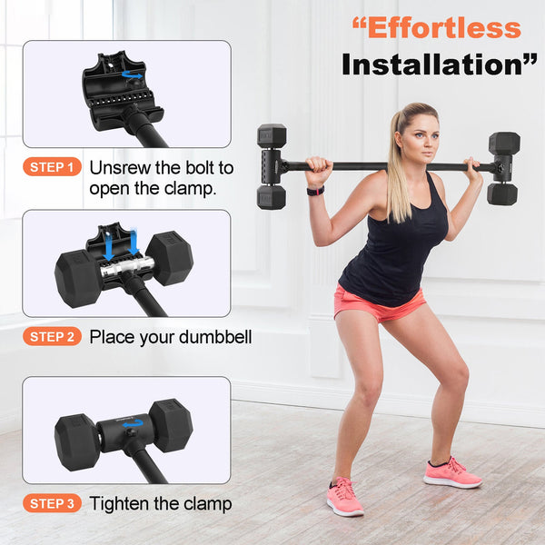 AltitudeCraft Dumbbell Barbell Converter Bar - AltitudeCraft