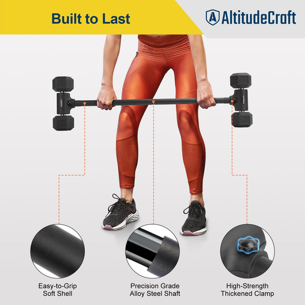 AltitudeCraft Dumbbell Barbell Converter Bar - AltitudeCraft