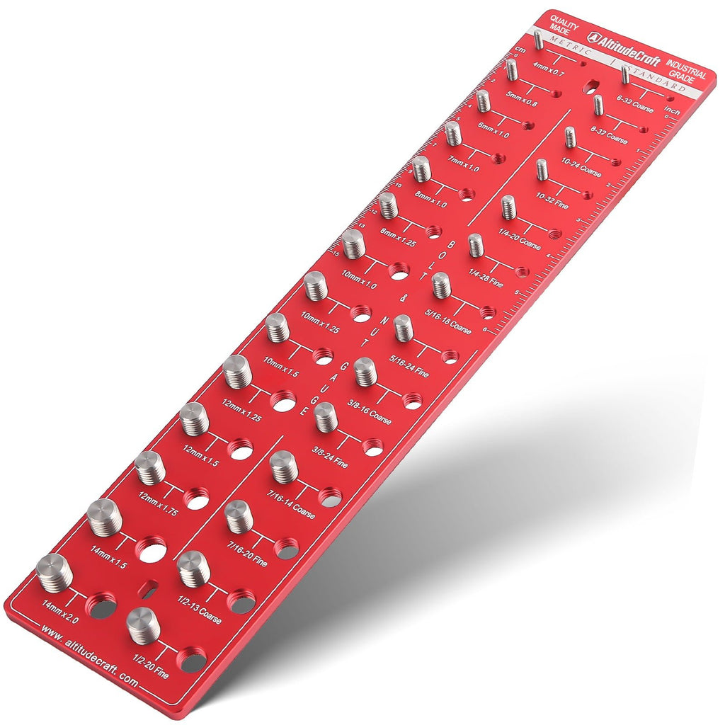 External Thread Checker AltitudeCraft Thread Checker Nut & Bolt Size Gauge (2026)