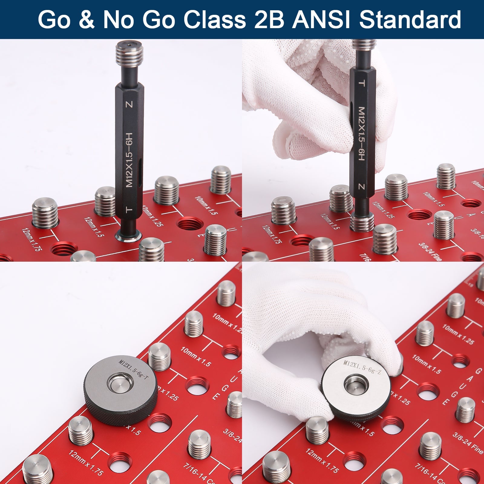 34-Thread Bolt & Nut Checker Gauge – Standard & Metric Size Identifier Tool