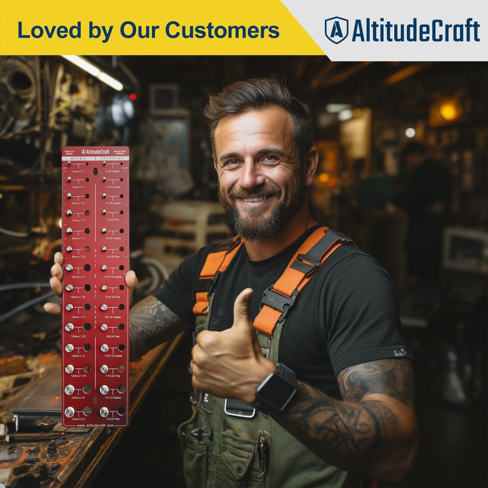 AltitudeCraft Thread Checker: Ultimate Nut & Bolt Identifier Tool