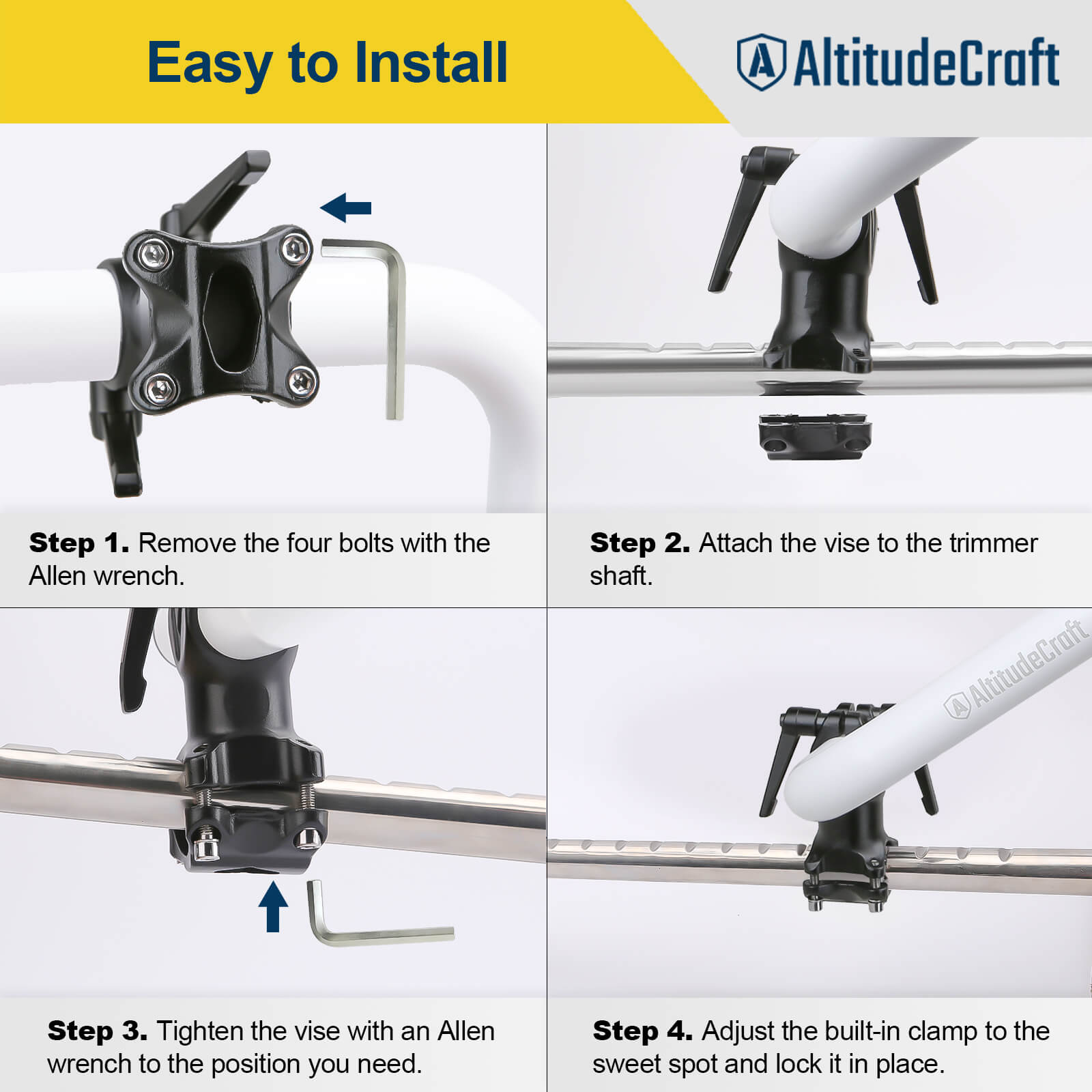 AltitudeCraft Ergonomic Weed Eater Handle For Your Landscaping Needs