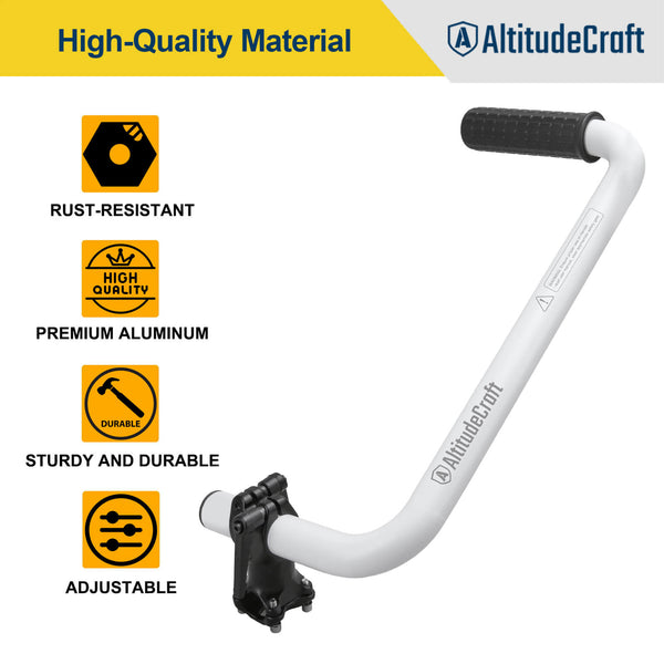 Premium rust-resistant aluminum trimmer handle featuring durable and adjustable construction