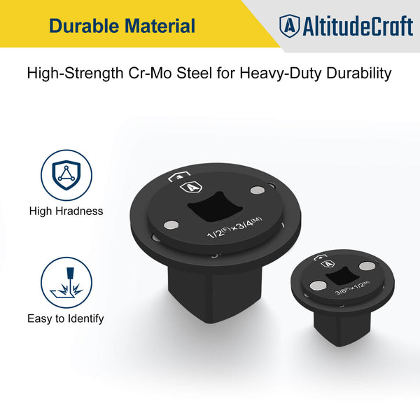 Low Profile Impact Socket Adapter Set, Drive Ratchet Adapter Set - AltitudeCraft